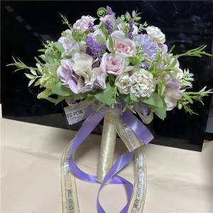 新娘手捧花森系欧式新款绣球仿真花韩式婚礼婚纱拍照道具手抛花球