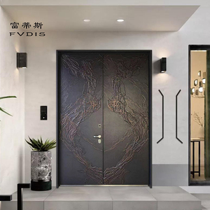 00梦七星全屋定制旗舰店天猫铸铝别墅大门双开门农村乡村对开门家用