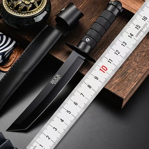 户外刀具防身高硬度直刀野外求生刀长款荒野刀露营生存刀水果小刀