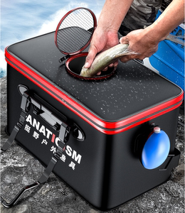 连球钓鱼打水桶活鱼箱装鱼小型轻便钓箱多功能加厚钓鱼桶可坐渔具