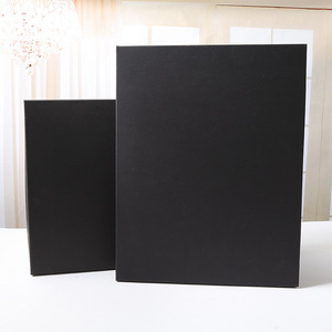 黑色空礼盒包装盒大号超大长方形生日礼物盒子围巾相框衬衫礼品盒