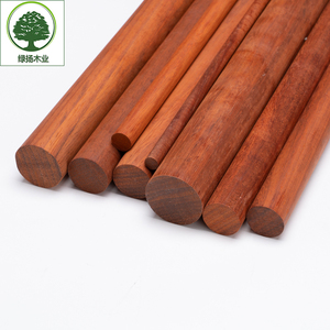 008人付款淘宝实木红花梨圆棒红色木圆棍 衣柜杆武术