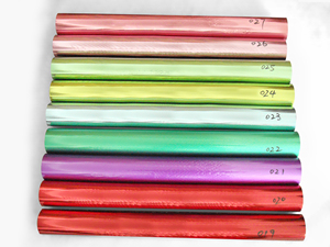 上海天梅电化铝烫金纸 过塑彩色系列 部分颜色配方可烫皮革 烫布