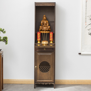 佛台财神爷供奉桌家用神台客厅佛桌佛龛现代简约神桌绕着歌跳舞