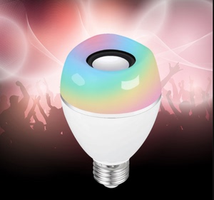 智能蓝牙灯泡音箱 LED音乐球泡灯 蓝牙音响彩色灯手机白光app遥控