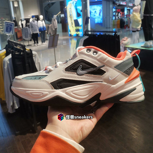 nike耐克男鞋m2k tekno灰橙复古老爹鞋宇航员跑步鞋秋av4789-101