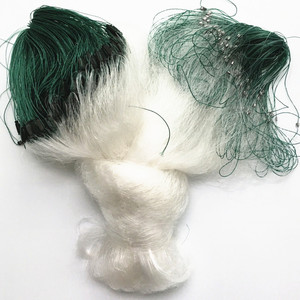 5-3米进口白丝鱼网三层网粘鱼网透明丝扑鱼网渔网三层丝网