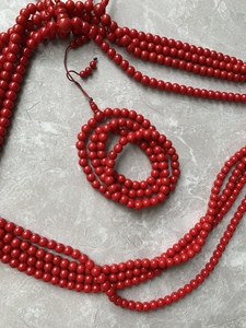 色达佛学圆5明佛学院红色极乐法会佛珠 怀业祈祷文念珠喇荣五明