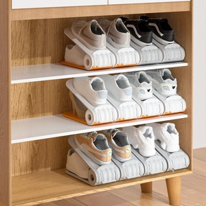 德国品质省空间鞋子收纳神器鞋盒收纳盒鞋柜隔板装放鞋箱折叠鞋架