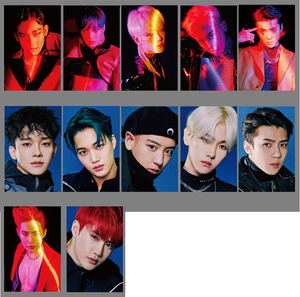 汇总 exo同款周边 正规6辑obsession专辑 水晶磨砂亚膜卡贴