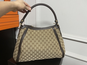 闲置二手 gucci 单肩包 老花 饺子包