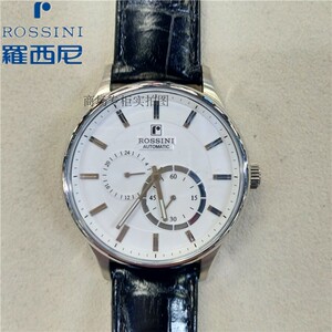 罗西尼蝴蝶扣手表带真皮sr6461 5446 5485 5443 5478男5429女表链1人