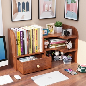 桌子上放的置物架简约写字台上放的书架学习桌双层桌面放书学生用