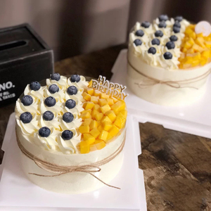 网红新鲜芒果蓝莓水果生日蛋糕北京上海苏州杭州西安天津同城配送
