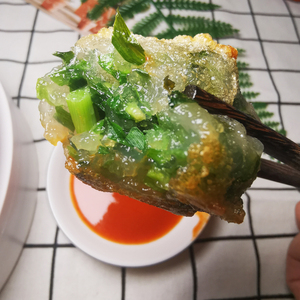 潮汕特产潮汕手工韭菜果水晶球无米粿韭菜粿10粒装油炸小吃韭菜饺