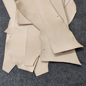 全粒面原色植鞣革头层牛皮树膏皮雕刻塑性染色手工皮具制作练手皮