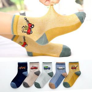 袜子男儿童8岁 男孩夏季薄款网眼中筒宝宝小孩中大童夏天男童短袜