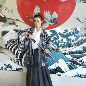日本传统男士和服羽织袴套装日式和风正装武士婚礼绅士写真旅拍