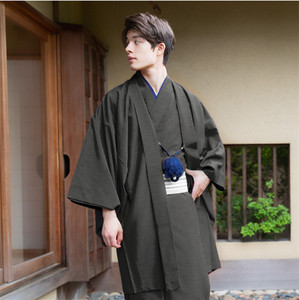 日本男士传统正装和服羽织着物套装绅士和服正式外穿礼服送角带