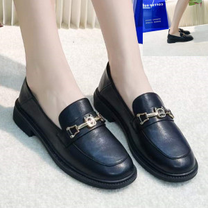 南王真皮两穿乐福鞋单鞋女2021秋款2888浅口英伦小皮鞋通勤工作鞋