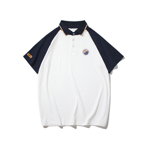 夏季长郡中学校服月亮岛长郡滨江梅溪湖文化衫校服纯棉翻领定制