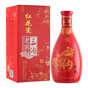 三沟老窖红花瓷38度500ml*1瓶浓香型白酒