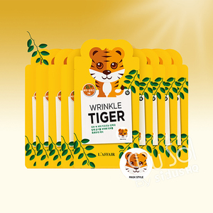 韩国正品rainbow laffair彩虹莱妃尔老虎抗皱面膜10片