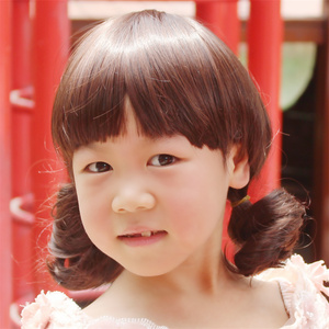 公主发型儿童假发婴幼儿可爱造型辫子发仿真头套女童发套全头