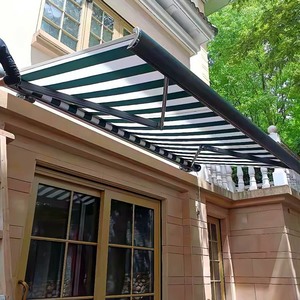 电动遮阳棚伸缩式雨棚户外门头屋檐阳台家用智能遥控收缩全盒雨篷