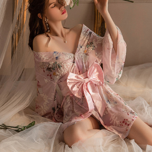 纳维密情趣内衣小胸和服制服诱惑性感火辣免脱睡衣女纯欲午夜魅力