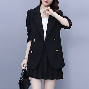 女装时尚搭配西装套装气质秋冬大码胖mm超火半身短裙高冷范两件套