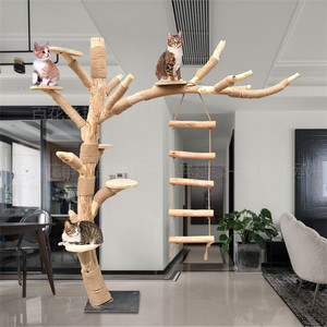 实木猫爬树假树原木枯树仿真树客厅网红猫爬架猫窝猫树宠物猫玩具