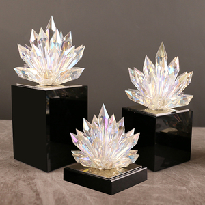 水晶花摆件客厅