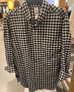 hm男装2019年新款韩版时尚流行格子长袖休闲衬衫0763735