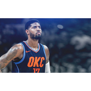 07gongdejun012淘宝nba球星pg3保罗乔治海报定制墙贴壁纸画周边超大