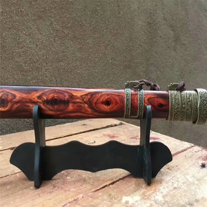 紫檀柳木制宝刀宝剑木质文玩木刀剑实木手工艺品木头自制晨练刀剑