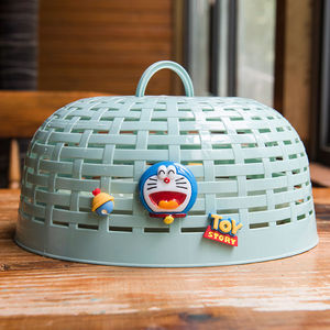 家用卡通哆啦a梦饭菜罩防苍蝇遮盖食物罩剩饭菜罩子厨房餐桌防尘