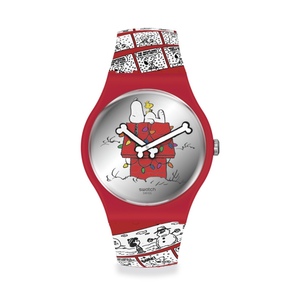 swatch (斯沃琪)瑞士手表 new gent 《圣诞史努比》