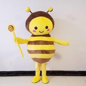 蜜蜂卡通人偶服装头套动漫道具行走人穿演出成人活动小蜜蜂玩偶服