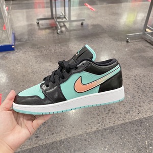 落落美国代购 nikeairjordan1aj1low蒂芙尼tiffany绿渐变勾低帮gs