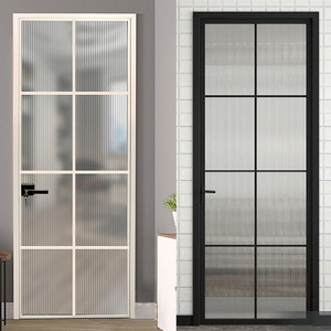 北京卫生间门厕所平开铝镁钛合金厨房极窄边框长虹玻璃浴室门定制