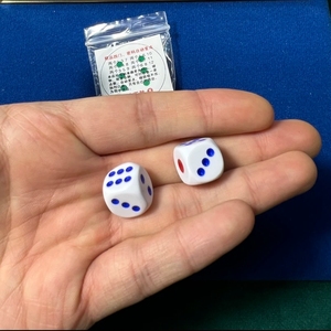 魔术表演透明骰子筛子色子123/456 16/25/34定678砸开无物