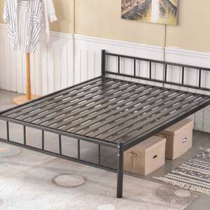 简约房铁架床12米单人床加高脚铁床加固15米双人床铁艺床架.