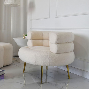 单人白色会议沙发