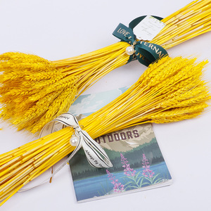 天然风干麦穗干花束客厅摆设黄金大麦装饰品金色小麦摆件仿真花