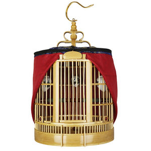 川笼画眉鸟笼子八哥鸟笼大号成都贴青正宗手工四川鸟笼子全套配件