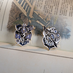 ff14最终幻想14同人周边职业金属徽章 忍者枪刃绝枪战士 现货