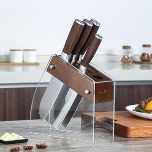 十八子刀架刀架置物架刀具收纳架多功能刀座厨房用品镂空刀座