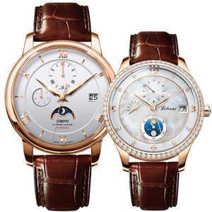 古浪琴海1314新款情侣手表一对男女士机械表正2023年手表女十大