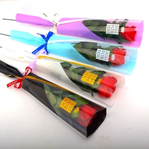 教师节单支花盒康乃馨包装袋花束单独鲜花材料包花纸一只单枝花朵